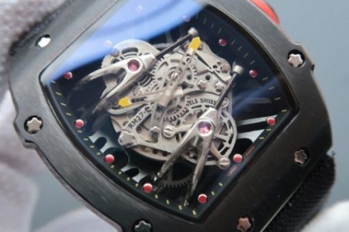 Replica Richard Mille RM027-2 PVD Skeleton Dial Black Nylon Strap 6T51 - Image 2