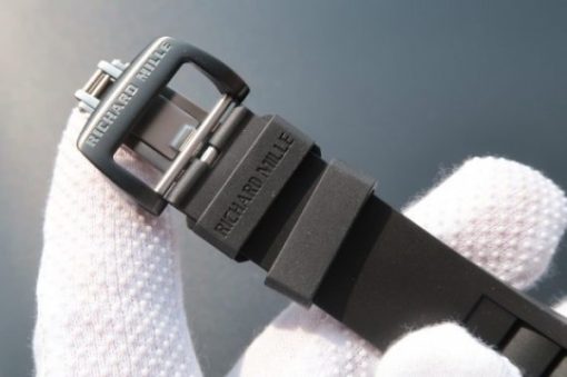 Replica Richard Mille RM035 Rafael Nadal Forge Carbon Titanium Case KVF Skeleton Dial White Rubber Strap MIYOTA8215 - Image 7
