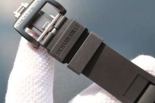 Replica Richard Mille RM035 Rafael Nadal Forge Carbon Titanium Case KVF Skeleton Dial Red Black Rubber Strap MIYOTA8215 - Image 7