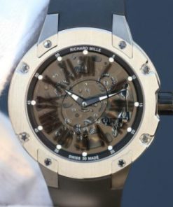 Replica Richard Mille RM033 Titanium SF Roman Markers Dial Black Rubber Strap Micro-Rotor Movement