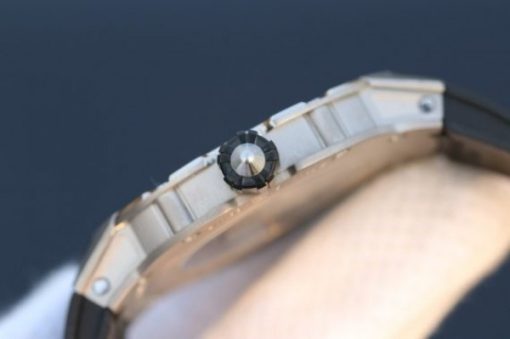Replica Richard Mille RM033 Titanium SF Roman Markers Dial Black Rubber Strap Micro-Rotor Movement - Image 5