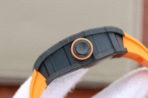 Replica Richard Mille RM035-02 Rafael Nadal FC Titanium Case KVF Skeleton Dial Orange Rubber Strap MIYOTA8215 - Image 5