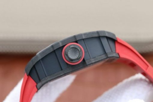 Replica Richard Mille RM035-02 Rafael Nadal FC Titanium Case KVF Skeleton Dial Red Rubber Strap MIYOTA8215 - Image 5