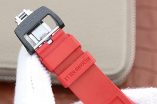Replica Richard Mille RM035-02 Rafael Nadal FC Titanium Case KVF Skeleton Dial Red Rubber Strap MIYOTA8215 - Image 8