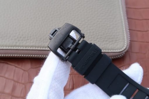 Replica Richard Mille RM027 PVD Skeleton Dial Black Rubber Strap 6T51 - Image 7