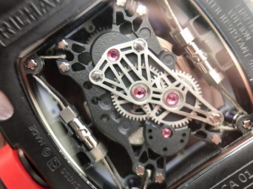 Replica Richard Mille RM027 PVD Skeleton Dial Black Rubber Strap 6T51 - Image 14