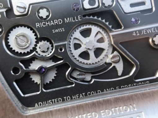 Replica Richard Mille RM069 SS Fake Tourbillon Skeleton Dial Black Rubber Strap A23J - Image 9
