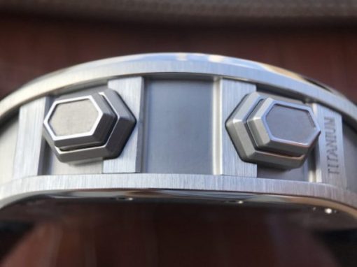 Replica Richard Mille RM069 SS Fake Tourbillon Skeleton Dial Black Rubber Strap A23J - Image 12