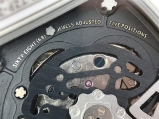 Replica Richard Mille RM011 White Ceramic Felipe Massa Green Inner Bezel White Rubber Strap A7750 - Image 16