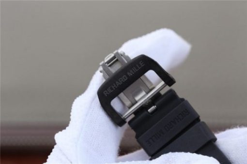 Replica Richard Mille RM011 Black Ceramic RG Chrono Skeleton Dial Black Rubber Strap A7750 - Image 18
