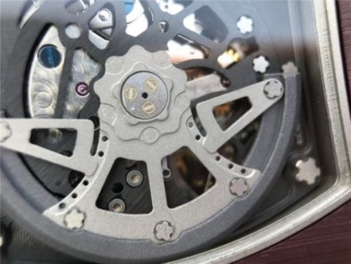 Replica Richard Mille RM011 Brown Ceramic RG Chrono Skeleton Dial Black Rubber Strap A7750 - Image 15