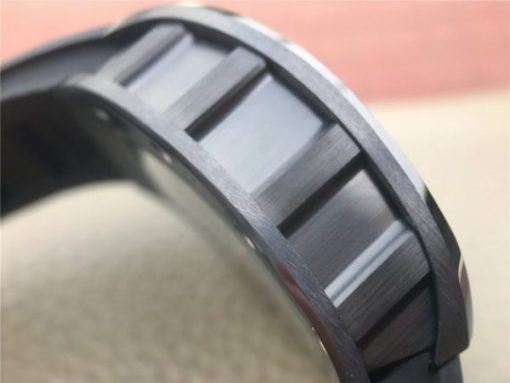 Replica Richard Mille RM011 Black Ceramic PVD Chrono Skeleton Dial Black Rubber Strap A7750 - Image 13