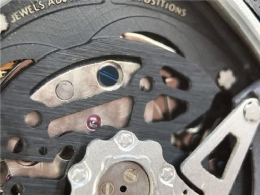 Replica Richard Mille RM011 Black Ceramic PVD Chrono Skeleton Dial Black Rubber Strap A7750 - Image 16
