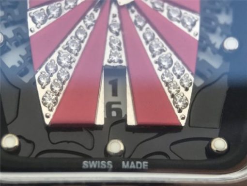Replica Richard Mille RM 007 Lady SS Diamonds Black Inner Bezel White Rubber Strap 6T51 - Image 6