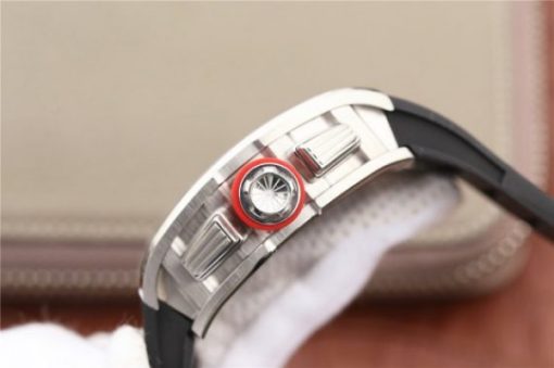Replica Richard Mille RM011 Felipe Massa Red Inner Bezel Black Rubber Strap A7750 - Image 4