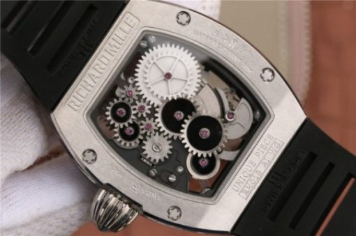 Replica Richard Mille RM018 Hommage a Boucheron SS Black Skeleton Dial Black Rubber Strap 6T51 - Image 10