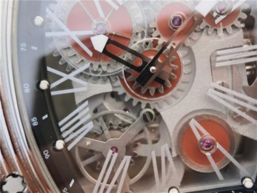 Replica Richard Mille RM018 Hommage a Boucheron SS Brown Skeleton Dial Black Rubber Strap 6T51 - Image 5