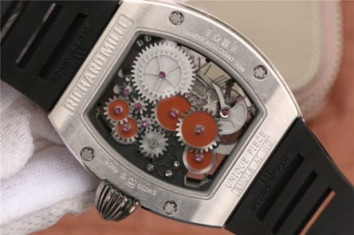 Replica Richard Mille RM018 Hommage a Boucheron SS Brown Skeleton Dial Black Rubber Strap 6T51 - Image 10