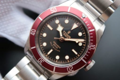 Replica Tudor Heritage Black Bay ZF Bracelet Red A2824 V7 - Image 2