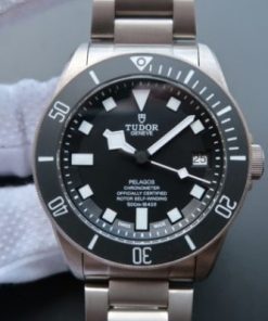 Replica Tudor Pelagos ZF Black Dial Titanium SS Bracelet A2824