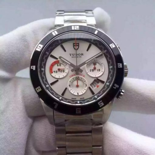 Replica Tudor Geneve SS ZF Silver Dial SS Bracelet A7753