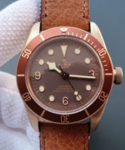 Replica Tudor Heritage Black Bay Bronze ZF Aged Brown Leather Strap A2824