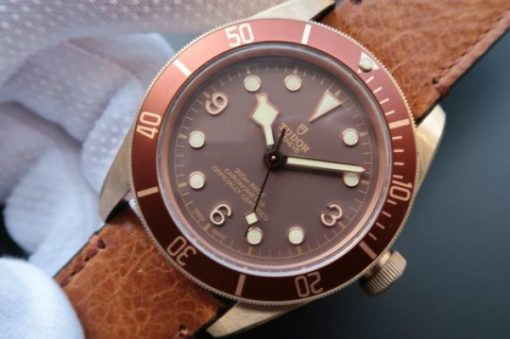 Replica Tudor Heritage Black Bay Bronze ZF Aged Brown Leather Strap A2824 - Image 2