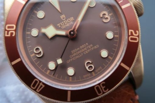 Replica Tudor Heritage Black Bay Bronze ZF Aged Brown Leather Strap A2824 - Image 3