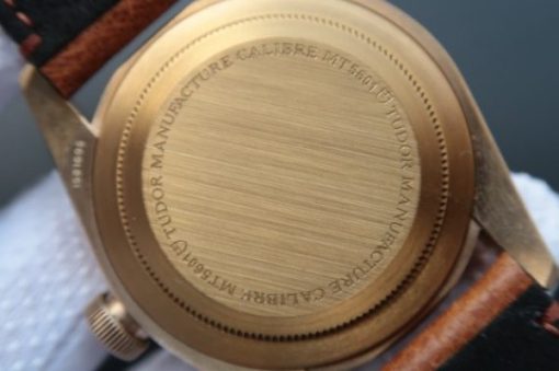 Replica Tudor Heritage Black Bay Bronze ZF Aged Brown Leather Strap A2824 - Image 6