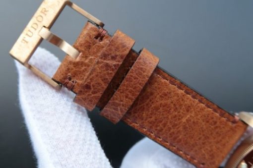 Replica Tudor Heritage Black Bay Bronze ZF Aged Brown Leather Strap A2824 - Image 7