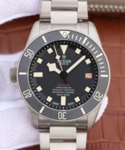 Replica Tudor Pelagos LHD XF 25610TNL Black Dial Titanium Bracelet A2824