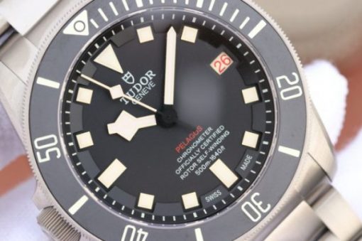 Replica Tudor Pelagos LHD XF 25610TNL Black Dial Titanium Bracelet A2824 - Image 2