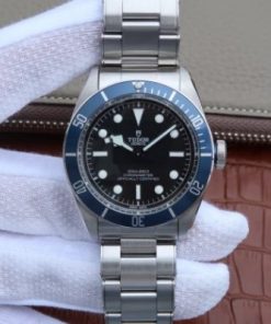 Replica Tudor Heritage 2016 Black Bay Shield Blue ZF SS Bracelet A2824