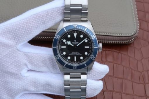 Replica Tudor Heritage 2016 Black Bay Shield Blue ZF SS Bracelet A2824