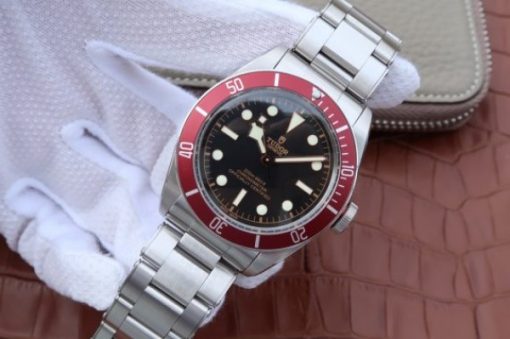 Replica Tudor Heritage 2016 Black Bay Shield ZF Red SS Bracelet A2824 - Image 2