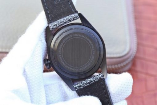 Replica Tudor Heritage Black Bay Dark DLC ZF Black Bezel Distressed Leather Strap A2824 - Image 11
