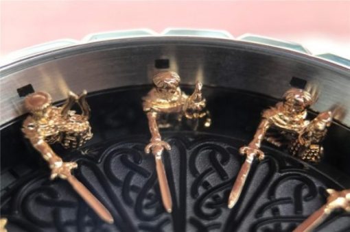 Replica Roger Dubuis Excalibur Knights of the Round Table II SS Black Dial Leather Strap MIYOTA 6T15 - Image 5