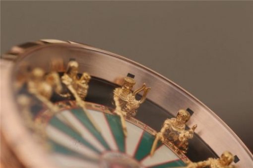 Replica Roger Dubuis Excalibur Knights of the Round Table II RG Checkerboard Dial Leather Strap MIYOTA 6T15 - Image 4