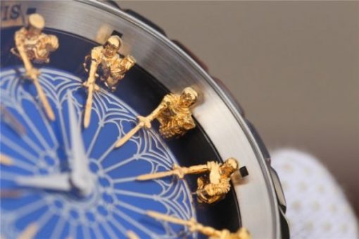 Replica Roger Dubuis Excalibur Knights of the Round Table II SS Blue Dial Leather Strap MIYOTA 6T15 - Image 5