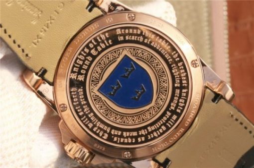 Replica Roger Dubuis Excalibur Knights of the Round Table II RG Black Dial Leather Strap MIYOTA 6T15 - Image 11