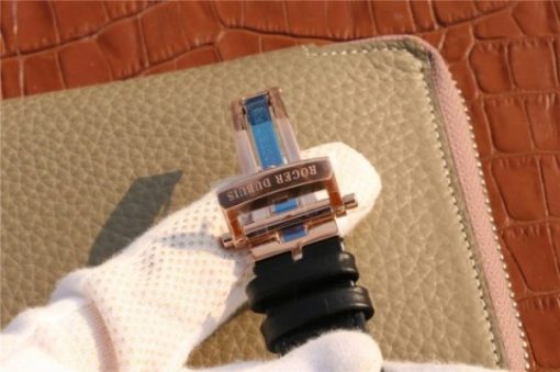 Replica Roger Dubuis Excalibur Knights of the Round Table II RG Black Dial Leather Strap MIYOTA 6T15 - Image 14