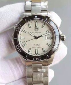Replica Tag Heuer Aquaracer Calibre 5 SS White Dial SS Bracelet A2824