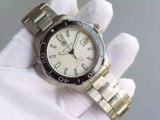 Replica Tag Heuer Aquaracer Calibre 5 SS White Dial SS Bracelet A2824 - Image 3