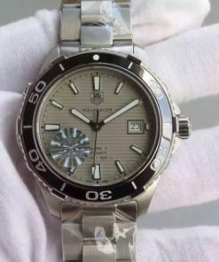 Replica Tag Heuer Aquaracer Calibre 5 SS Gray Dial SS Bracelet A2824