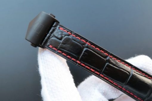 Replica Tag Heuer Carrera Calibre 1887 PVD V6 Ceramic Bezel Black Dial Black Leather Strap CAL1887 - Image 6