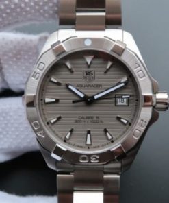 Replica Tag Heuer Aquaracer Calibre 5 300M SS Gray Dial SS Bracelet A2824