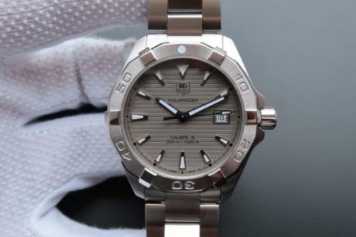Replica Tag Heuer Aquaracer Calibre 5 300M SS Gray Dial SS Bracelet A2824