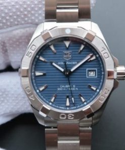 Replica Tag Heuer Aquaracer Calibre 5 300M SS Blue Dial SS Bracelet A2824