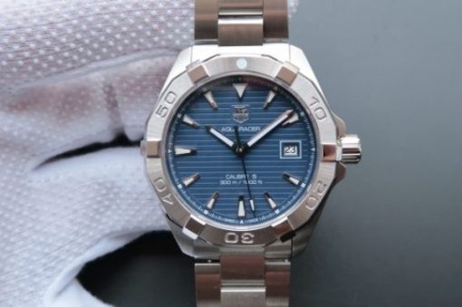 Replica Tag Heuer Aquaracer Calibre 5 300M SS Blue Dial SS Bracelet A2824