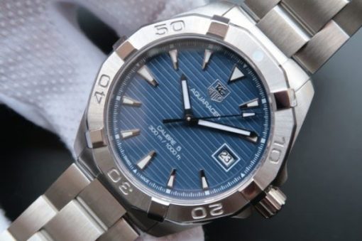 Replica Tag Heuer Aquaracer Calibre 5 300M SS Blue Dial SS Bracelet A2824 - Image 2